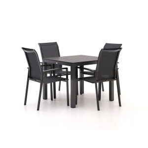 R&S Design Centallo/Fidenza 90cm dining tuinset 5-delig stapelbaar - Laagste prijsgarantie!