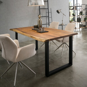 Artistiq Living Eettafel 'Karri' Met U-poot, Acaciahout, 240 x 110cm