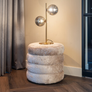 Richmond Poef 'Adele' Met opbergruimte, Sheep, kleur Naturel