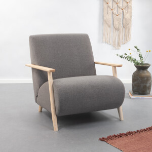 Kave Home Fauteuil 'Meghan', kleur Grijs