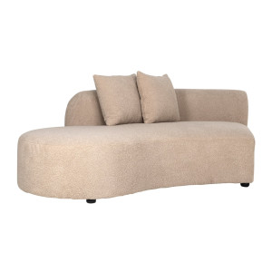 Richmond Modulaire Bank 'Grayson' Ottoman Links, Furry, kleur Zand