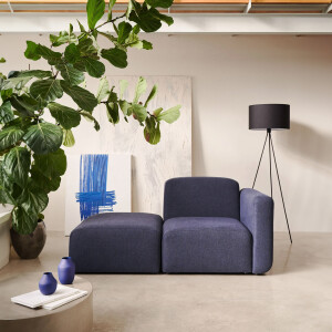Kave Home 1-zits Bank 'Neom' Met eindpaneel, kleur Donkerblauw
