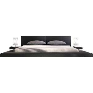 SalesFever Gestoffeerd bed Design bed in een moderne look, lounge bed inclusief nachtkastje