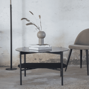 Nohr Ronde Salontafel 'Jamol' Smoked glas, 80cm