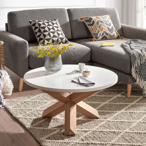Kave Home Salontafel 'Lotus' 65cm, kleur Wit