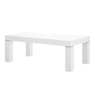 Rechthoek salontafel Monaco 120 cm breed in hoogglans wit