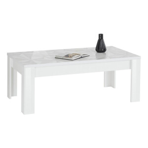 Salontafel Prisma 122 cm breed in hoogglans wit