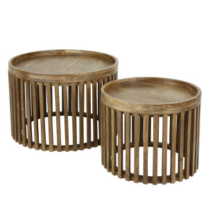 Salontafel set van 2 tweak rond