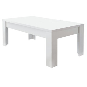 Salontafel SKY 122 cm breed mat wit
