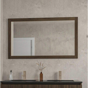 Saniclass Holz Base Spiegel - 120x70cm - donker eiken SW773974