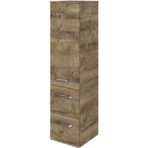 Saphir Halfhoge kast Serie 4010 badkamerkast 30 cm breed, 1 deur, 2 lades, incl. deurdemper