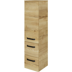 Saphir Halfhoge kast Serie 4010 badkamerkast 30 cm breed, 1 deur, 2 lades, incl. deurdemper