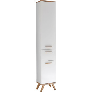 Saphir Hoge kast Quickset 923 Badkamer hoge kast incl. deurdempers, houten handgrepen