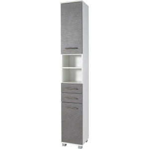 welltime Hoge kast Emmi Breedte 30 cm, metalen grepen, met 2 laden