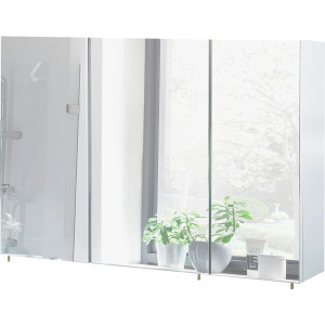 Schildmeyer Spiegelkast Basic Breedte 120 cm, 3-deurs, glasplateaus, Made in Germany