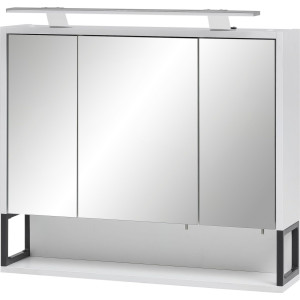 Schildmeyer Spiegelkast Limoen Breedte 70 cm, 3-deurs, ledverlichting, schakelaar-/stekkerdoos