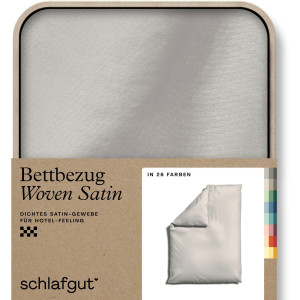 Schlafgut Dekbedovertrek Woven Satin bijzonder dicht geweven, mix & match: bijpassende kussenhoes verkrijgbaar (1 stuk)