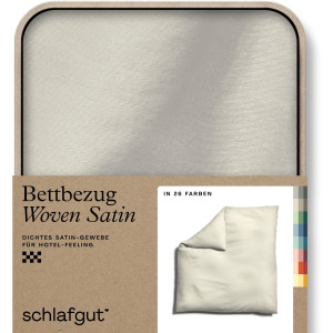 Schlafgut Dekbedovertrek Woven Satin bijzonder dicht geweven, mix & match: bijpassende kussenhoes verkrijgbaar (1 stuk)