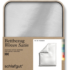 Schlafgut Dekbedovertrek Woven Satin bijzonder dicht geweven, mix & match: bijpassende kussenhoes verkrijgbaar (1 stuk)