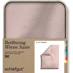 Schlafgut Dekbedovertrek Woven Satin bijzonder dicht geweven, mix & match: bijpassende kussenhoes verkrijgbaar (1 stuk)