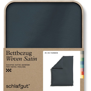 Schlafgut Dekbedovertrek Woven Satin bijzonder dicht geweven, mix & match: bijpassende kussenhoes verkrijgbaar (1 stuk)