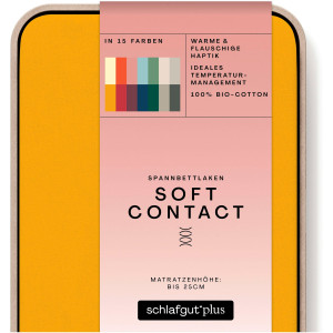 Schlafgut Hoeslaken Soft Contact 100% bio katoen (1 stuk)