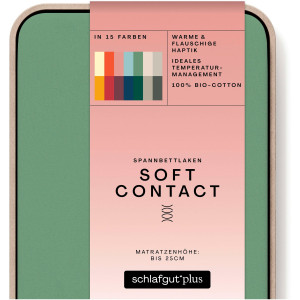 Schlafgut Hoeslaken Soft Contact 100% bio katoen (1 stuk)