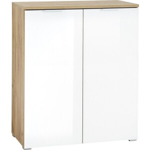 Schoenenkast Telde 104 cm hoog - Navarra Eiken met wit