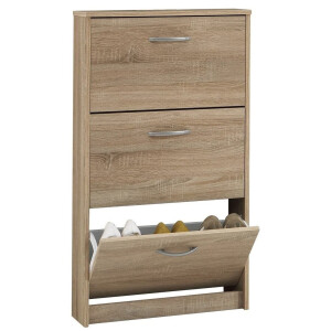 Schoenenkast Step 104 cm hoog in eiken