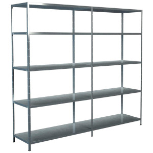 SCHULTE Regalwelt Stellingkast Montagesysteem basis- en aanbouwrek Metaal verzinkt, 2000x2200x500 mm, 10 planken