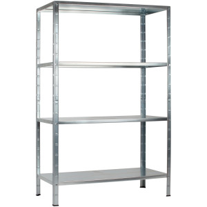 SCHULTE Regalwelt Stellingkast Montagesysteem basiskast Metaal verzinkt, 1800x600x400 mm, 4 planken