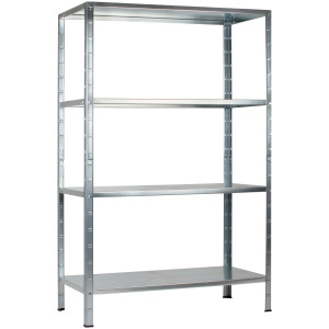 SCHULTE Regalwelt Stellingkast Montagesysteem basiskast Metaal verzinkt, 1800x750x350 mm, 4 planken