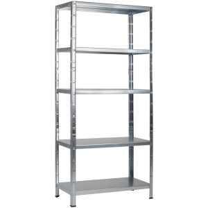 SCHULTE Regalwelt Stellingkast Montagesysteem basiskast Metaal verzinkt, 2000x1200x500 mm, 5 planken
