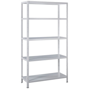 SCHULTE Regalwelt Stellingkast Montagesysteem basiskast Metaal wit, 2000x1200x350 mm, 5 planken