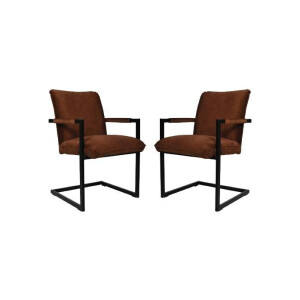 Set van 2 eetkamerstoelen Boston velvet | HSM Collection