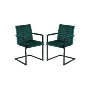 Set van 2 eetkamerstoelen Colorado velvet | HSM Collection