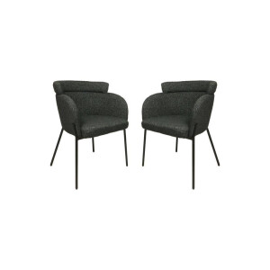 Set van 2 eetkamerstoelen Luca teddystof | HSM Collection