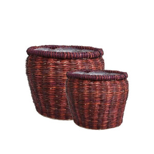 Set van 2 handgemaakte opbergmanden Ry | D&M Deco