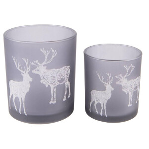 Set van 2 waxinelichthouders Deane | Clayre & Eef