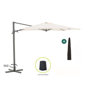 Shadowline Francisco zweefparasol 260x260cm - Laagste prijsgarantie!