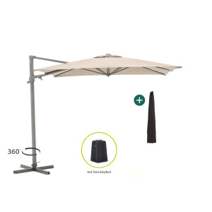 Shadowline Francisco zweefparasol 260x260cm - Laagste prijsgarantie!