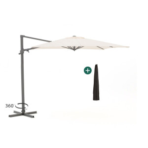 Shadowline Francisco zweefparasol 260x260cm - Laagste prijsgarantie!