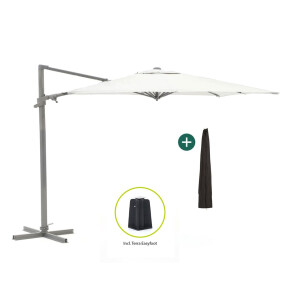 Shadowline Francisco zweefparasol 300x300cm - Laagste prijsgarantie!