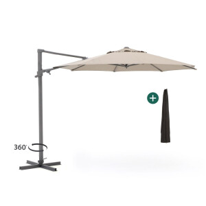 Shadowline Francisco zweefparasol ø 330cm - Laagste prijsgarantie!