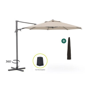 Shadowline Francisco zweefparasol ø330cm - Laagste prijsgarantie!