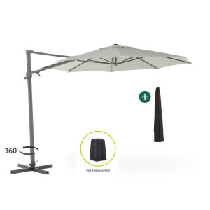 Shadowline Francisco zweefparasol ø330cm - Laagste prijsgarantie!