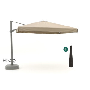 Shadowline Miami zweefparasol 300x300cm - Laagste prijsgarantie!