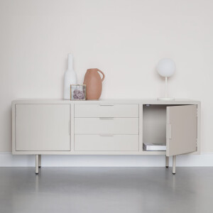 ZILT Dressoir 'Shaneaka' 140cm MDF, kleur Beige
