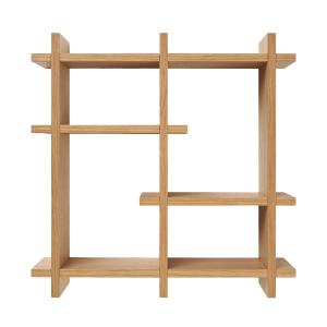 Sien houten wandkast naturel - 40 x 40 cm