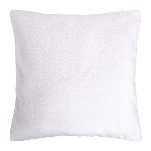 QUVIO Sierkussenhoes teddy - 45x45cm - Wit